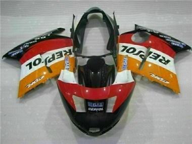 Best 1996-2007 Orange Repsol Honda CBR1100XX Motorbike Fairing UK