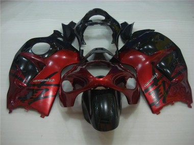 Best 1996-2007 Red Black Suzuki GSXR 1300 Hayabusa Motorcycle Fairing Kit UK