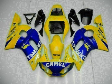 Best 1998-2002 Yellow Blue Yamaha YZF R6 Moto Fairings UK