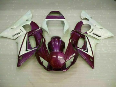 Best 1998-2002 Purple White Yamaha YZF R6 Replacement Fairings UK