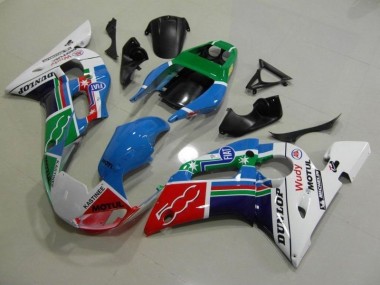 Best 1998-2002 Blue White Green Red Wudy Motul Dunlop Yamaha YZF R6 Bike Fairings UK