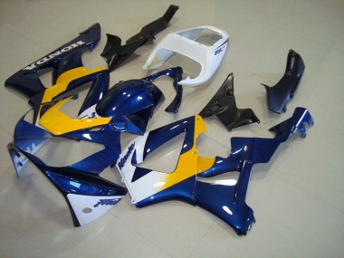 Best 2000-2001 Dark Blue Yellow White Honda CBR900RR 929 Motorbike Fairing UK