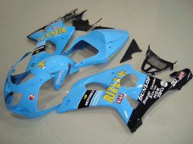 Best 2000-2002 Light Blue Black Suzuki GSXR 1000 Motor Fairings UK