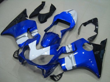 Best 2001-2003 White Blue Black Honda CBR600 F4i Bike Fairing Kit UK