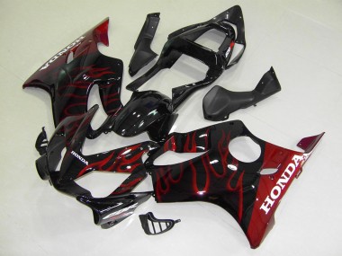 Best 2001-2003 Red Flame Honda CBR600 F4i Motorcycle Replacement Fairings UK