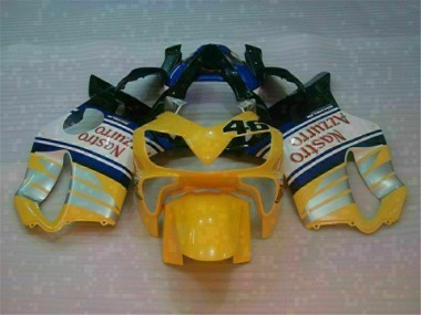 Best 2001-2003 Yellow Silver Nastro Azzurro Honda CBR600 F4i Motorcylce Fairings UK