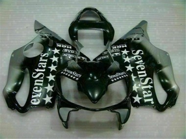 Best 2001-2003 Black Silver Seven Stars Honda CBR600 F4i Motorbike Fairing UK