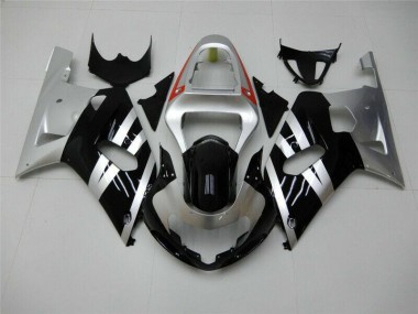 Best 2001-2003 Black Silver Suzuki GSXR 600/750 Motorbike Fairing UK
