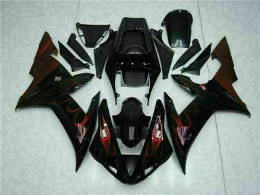 Best 2002-2003 Black Yamaha YZF R1 Motorcyle Fairings UK