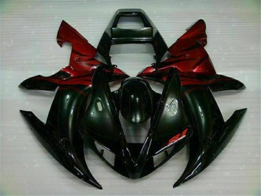 Best 2002-2003 Black Red Yamaha YZF R1 Bike Fairing UK