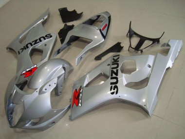 Best 2003-2004 Silver Suzuki GSXR 1000 Bike Fairing Kit UK