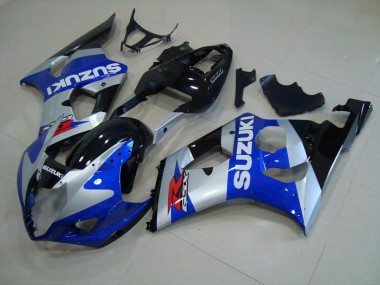 Best 2003-2004 Blue Silver Suzuki GSXR 1000 Motorcyle Fairings UK