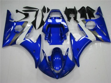 Best 2003-2005 Blue White Yamaha YZF R6 Replacement Fairings UK