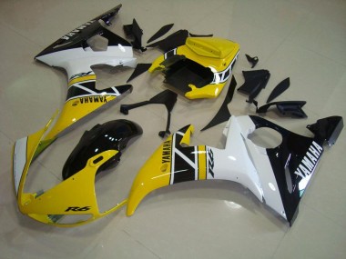 Best 2003-2005 Yellow Aniversary Yamaha YZF R6 Motorcycle Fairings UK