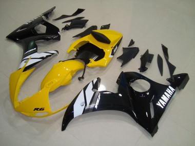 Best 2003-2005 Yellow Black Yamaha YZF R6 Motorbike Fairings UK