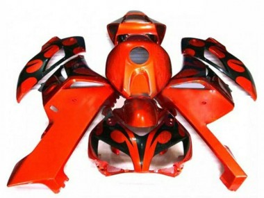 Best 2004-2005 Orange Black Honda CBR1000RR Motorcyle Fairings UK