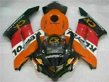 Best 2004-2005 Orange Repsol CX Honda CBR1000RR Replacement Motorcycle Fairings UK