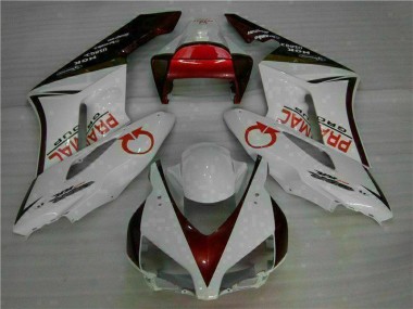 Best 2004-2005 White Red Honda CBR1000RR Moto Fairings UK