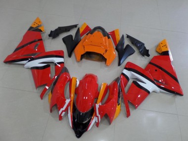 Best 2003-2005 Orange Black and White Kawasaki ZX10R Bike Fairings UK