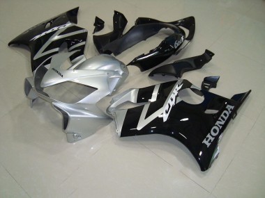 Best 2004-2007 Black Silver Honda CBR600 F4i Motorcycle Fairing Kits UK