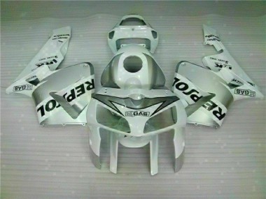 Best 2005-2006 White Repsol Honda CBR600RR Motorbike Fairing Kits UK