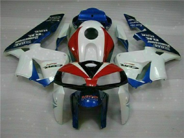 Best 2005-2006 White Blue Honda CBR600RR Moto Fairings UK