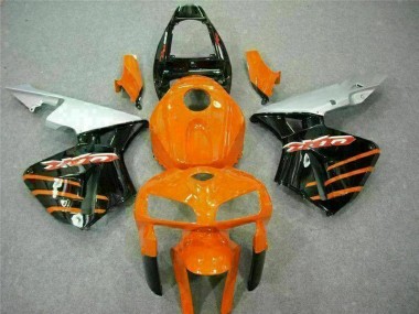 Best 2005-2006 Black Orange Honda CBR600RR Motorcycle Replacement Fairings UK