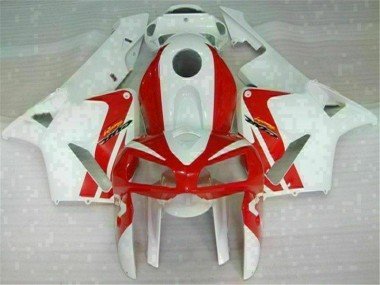 Best 2005-2006 Red White Honda CBR600RR Motor Fairings UK