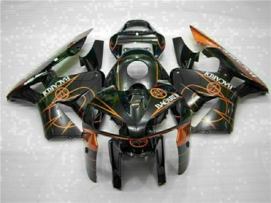 Best 2005-2006 Black Orange BACARDI Honda CBR600RR Motorcycle Fairing UK