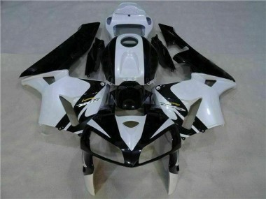 Best 2005-2006 White Black Honda CBR600RR Motorbike Fairing UK