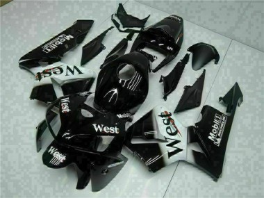 Best 2005-2006 Black West Honda CBR600RR Motorbike Fairing Kits UK