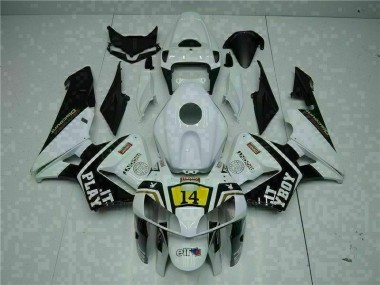 Best 2005-2006 White Playboy 14 Honda CBR600RR Motorcycle Replacement Fairings UK