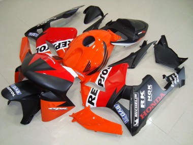 Best 2005-2006 Matte Black Repsol Race Honda CBR600RR Motorcycle Fairing Kit UK