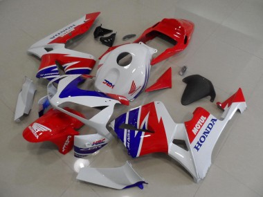 Best 2005-2006 White Blue Red Motul HRC Honda CBR600RR Moto Fairings UK