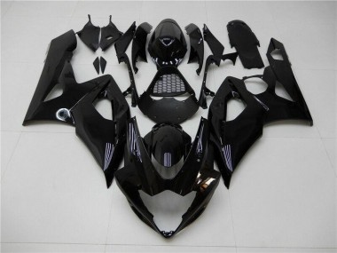 Best 2005-2006 Glossy Black Suzuki GSXR 1000 Bike Fairings UK