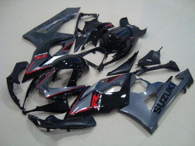 Best 2005-2006 Black Red Decals Suzuki GSXR 1000 Moto Fairings UK