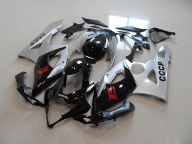 Best 2005-2006 Silver Black Suzuki GSXR 1000 Moto Fairings UK