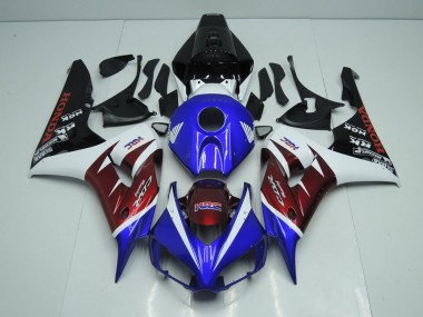 Best 2006-2007 Burgandy and Blue Honda CBR1000RR Bike Fairing UK