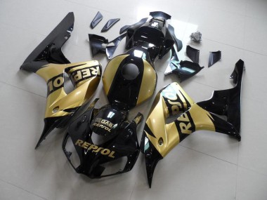 Best 2006-2007 Gold Repsol Honda CBR1000RR Moto Fairings UK