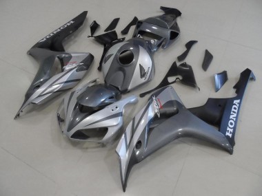 Best 2006-2007 Grey Silver and Matte Black Honda CBR1000RR Motor Fairings UK