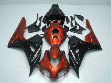 Best 2006-2007 Orange and Black Honda CBR1000RR Motorcycle Fairing UK