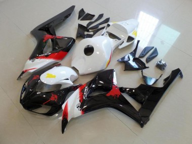 Best 2006-2007 White Black with No Sticker Honda CBR1000RR Bike Fairing Kit UK