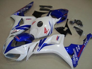 Best 2006-2007 White and Blue Honda CBR1000RR Replacement Fairings UK