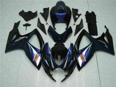 Best 2006-2007 Black Blue Suzuki GSXR 600/750 Bike Fairings UK