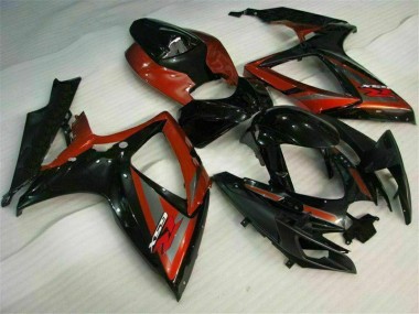 Best 2006-2007 Black Red Suzuki GSXR 600/750 Motorcyle Fairings UK