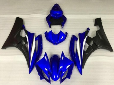 Best 2006-2007 Blue Black Yamaha YZF R6 Motorcycle Fairings Kits UK