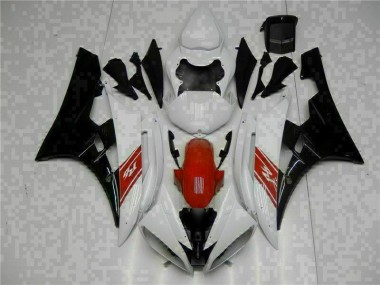 Best 2006-2007 White Black Yamaha YZF R6 Motorbike Fairing UK