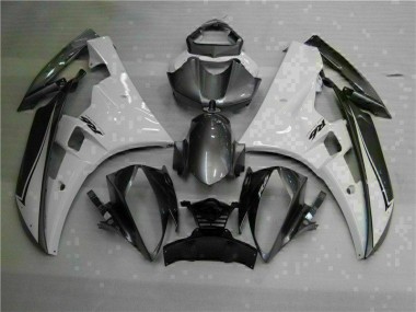 Best 2006-2007 White Silver Yamaha YZF R6 Moto Fairings UK