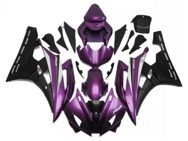 Best 2006-2007 Purple Black Yamaha YZF R6 Motorcylce Fairings UK