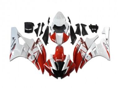 Best 2006-2007 Red White Yamaha YZF R6 Motorcycle Fairings & Bodywork UK